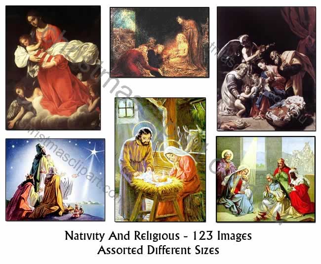 vintage nativity clip art - photo #30