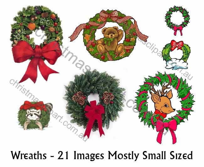 christmas wreath clipart